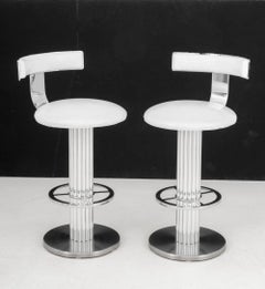 Designs for Leisure sgabelli da bar girevoli cromati, coppia