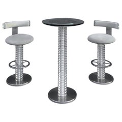 Design for Leisure: Postmoderne Bar-Suite-Suite-Suite-Suite, Lucite- und Aluminium-Suite