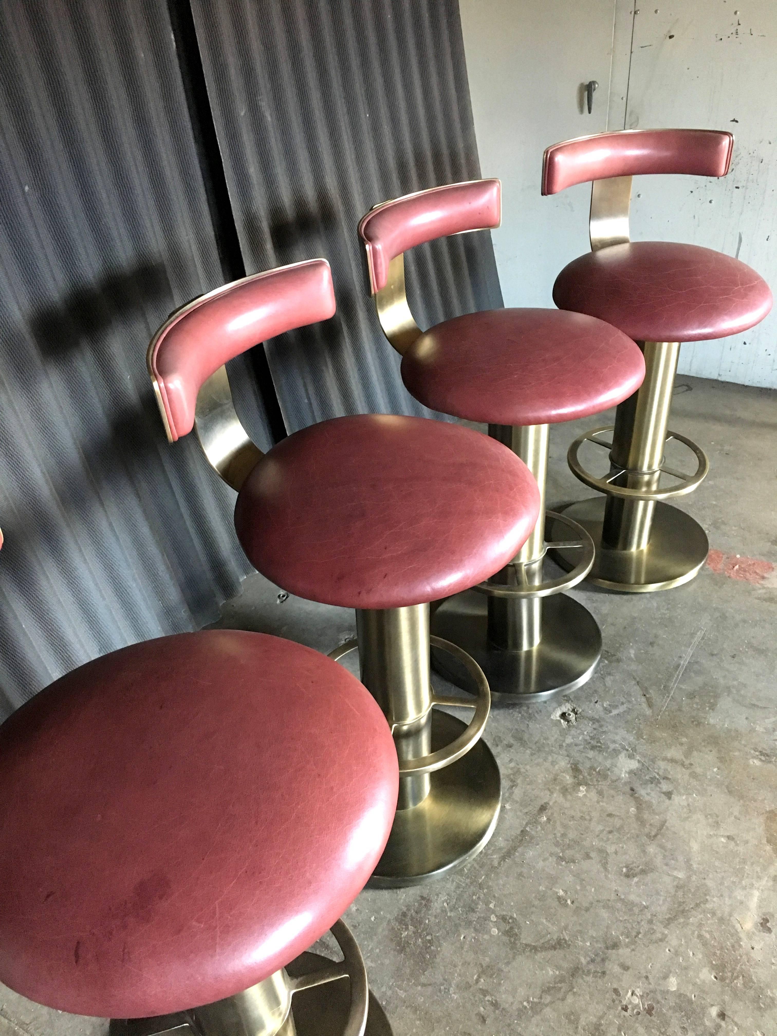 Plated Design For Leisure Set of Four Barstools
