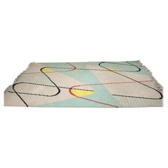 Vintage Design Geometric Carpet in Style of Antonín Kybal, 1950s