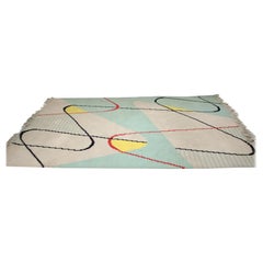 Tapis géométrique design dans le style d'Antonín Kybal, années 1950