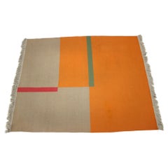 Design Geometric Kilim Carpet / Rug in Style of Antonín Kybal, 1950s