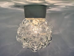 DESIGN Glas Wand- oder Deckenleuchte aus der Mitte des Jahrhunderts, Wandhalterung, 1970er Jahre