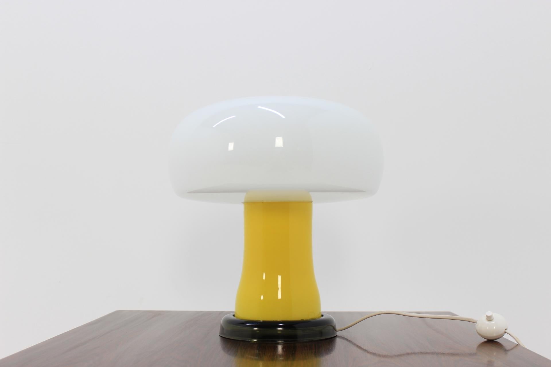 German Design Glass Table Lamp