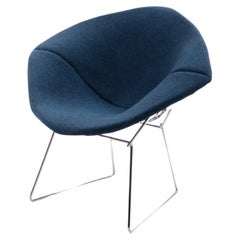 Design Harry Bertoia pour Knoll, fauteuil long modèle Diamond, années 1970