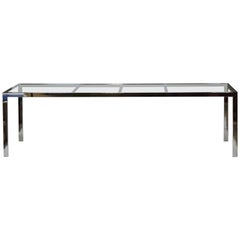 Design Institute America DIA Mid-Century Modern Extendable Chrome Dining Table