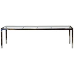 Design Institute America DIA Mid-Century Modern Extendable Chrome Dining Table