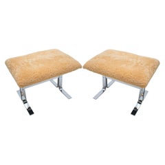 Bancs Design Institute of America en peau de mouton/soie de mouton