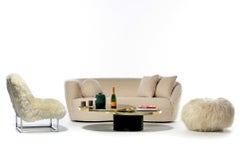 Design Institute of America Black & Brass Revolving Two Tier Coffee Table