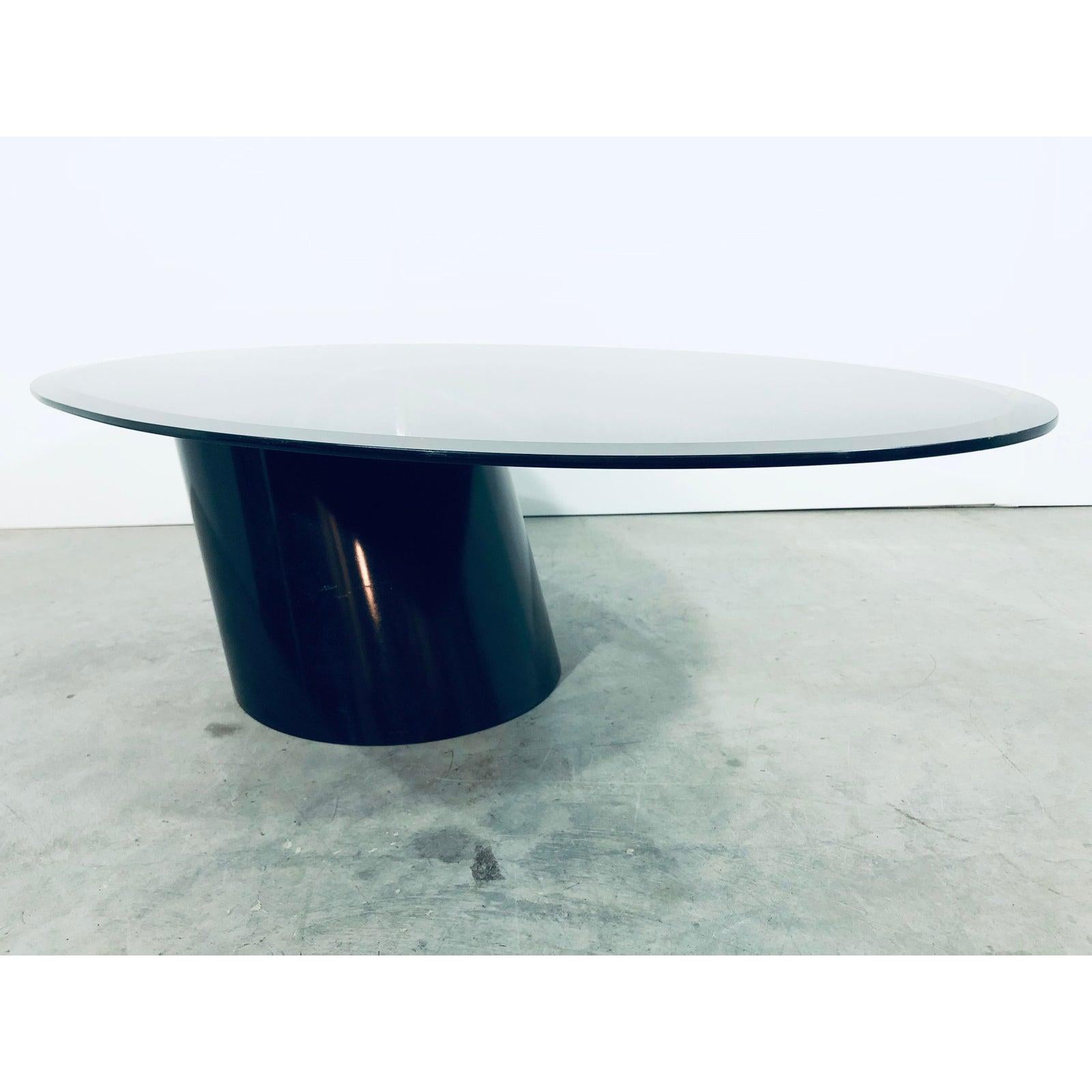 Post-Modern Design Institute of America Post Modern Cantilevered Coffee Table For Sale
