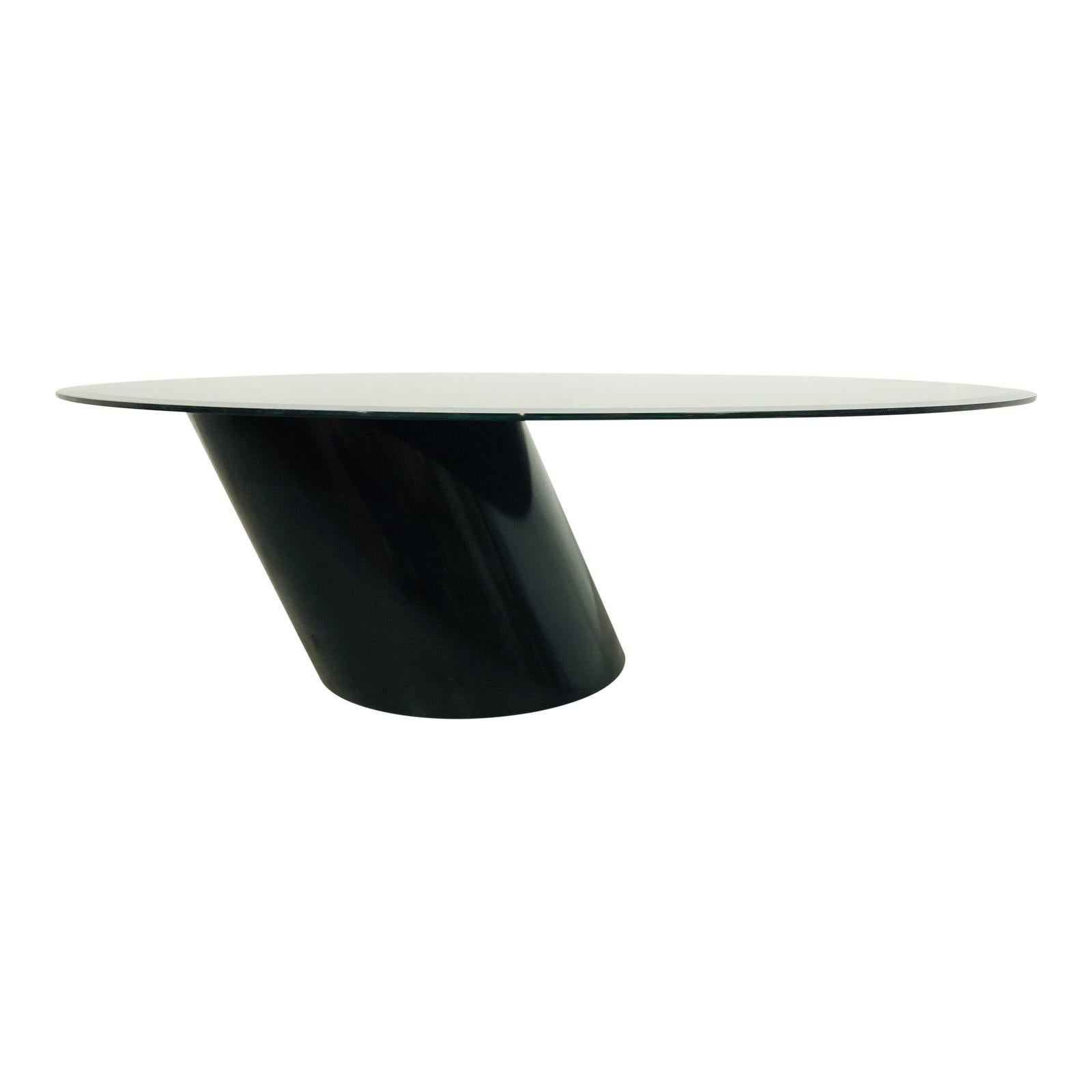 Design Institute of America Post Modern Cantilevered Coffee Table For Sale