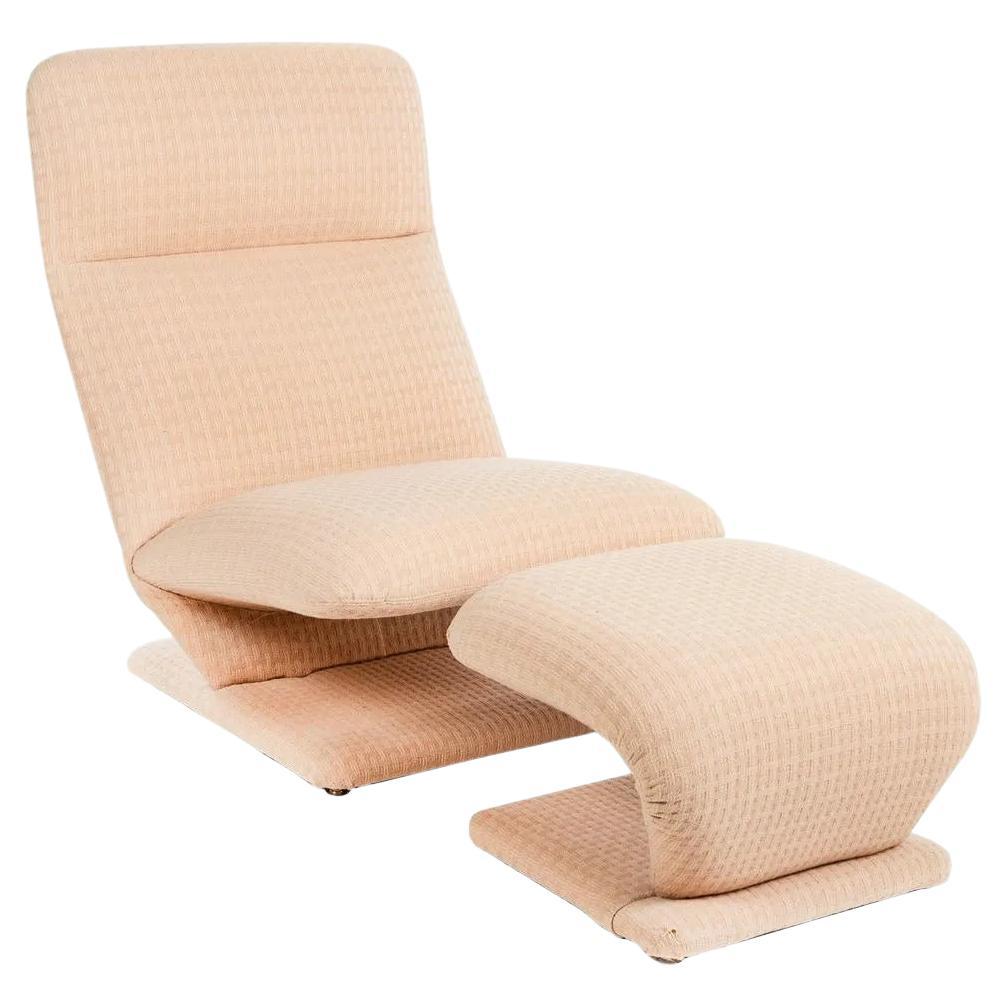 Design Institute of America Lounge Chair and Ottoman For Sale at 1stDibs