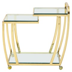 Carrito de Bar de Dos Niveles Estilo Design Institute America