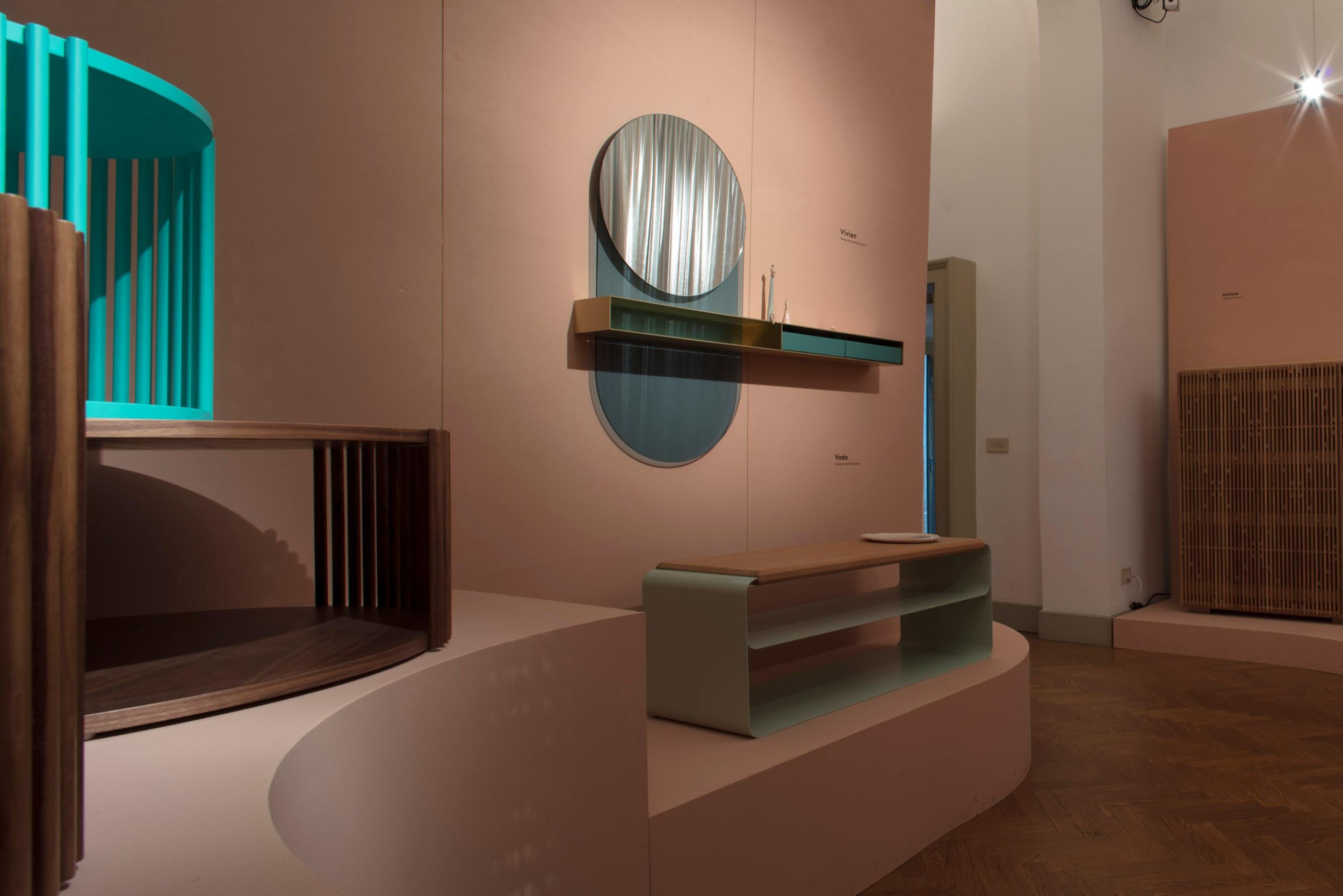 Modern Design Italian Mirror by Mauro Accardi and Silvia Buccheri for Medulum For Sale