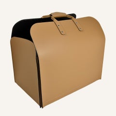 Panier de rangement design en cuir HABET HABITA