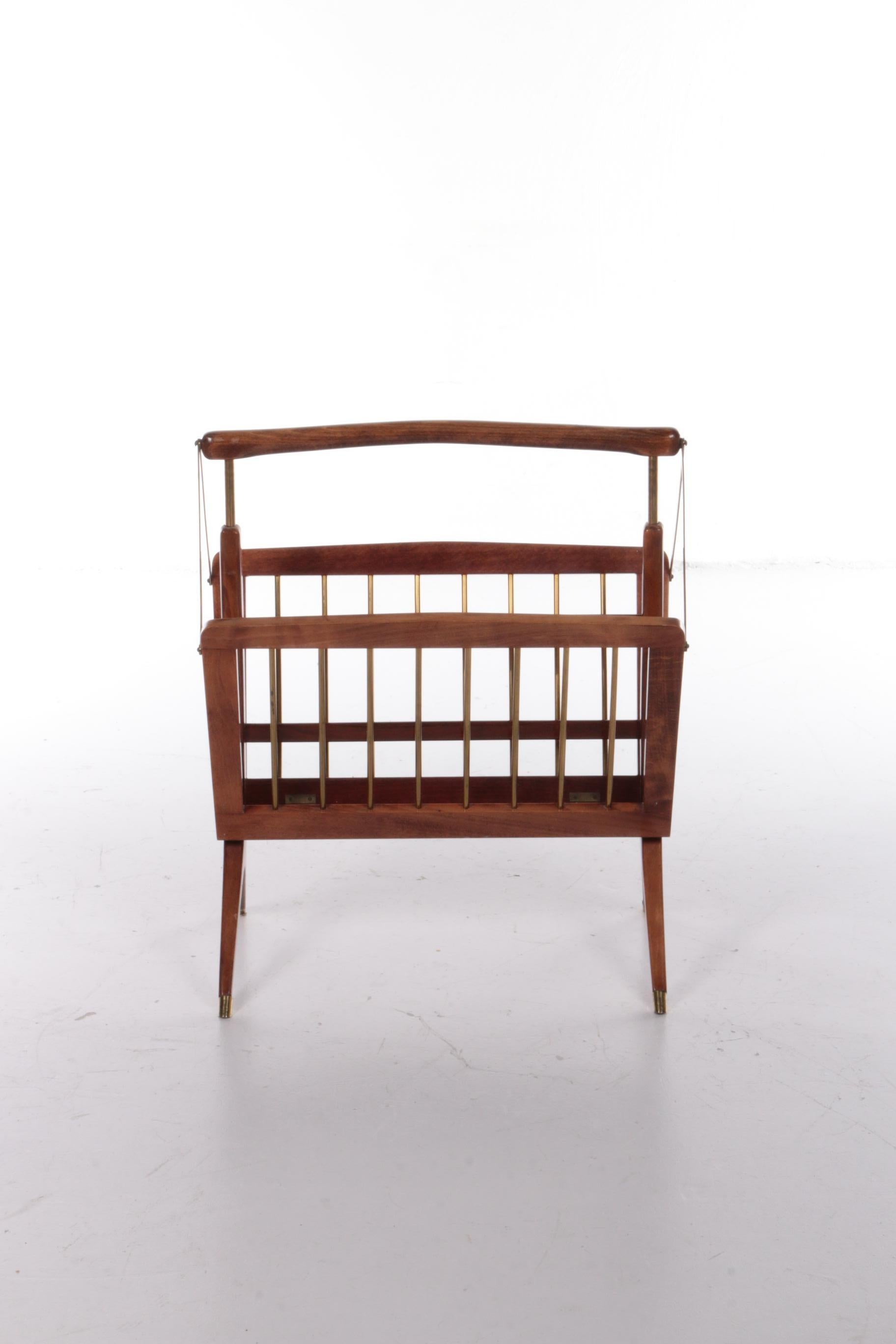 Design Magazine Rack by Cesare Lacca 1960, Italy For Sale 6