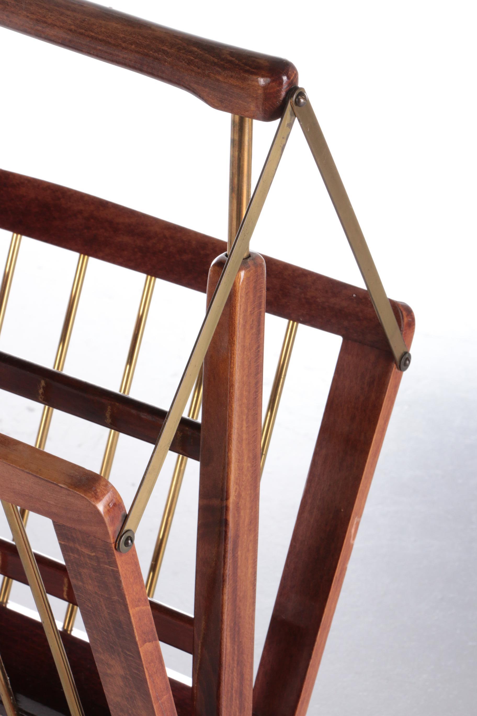 Design Magazine Rack by Cesare Lacca 1960, Italy For Sale 1