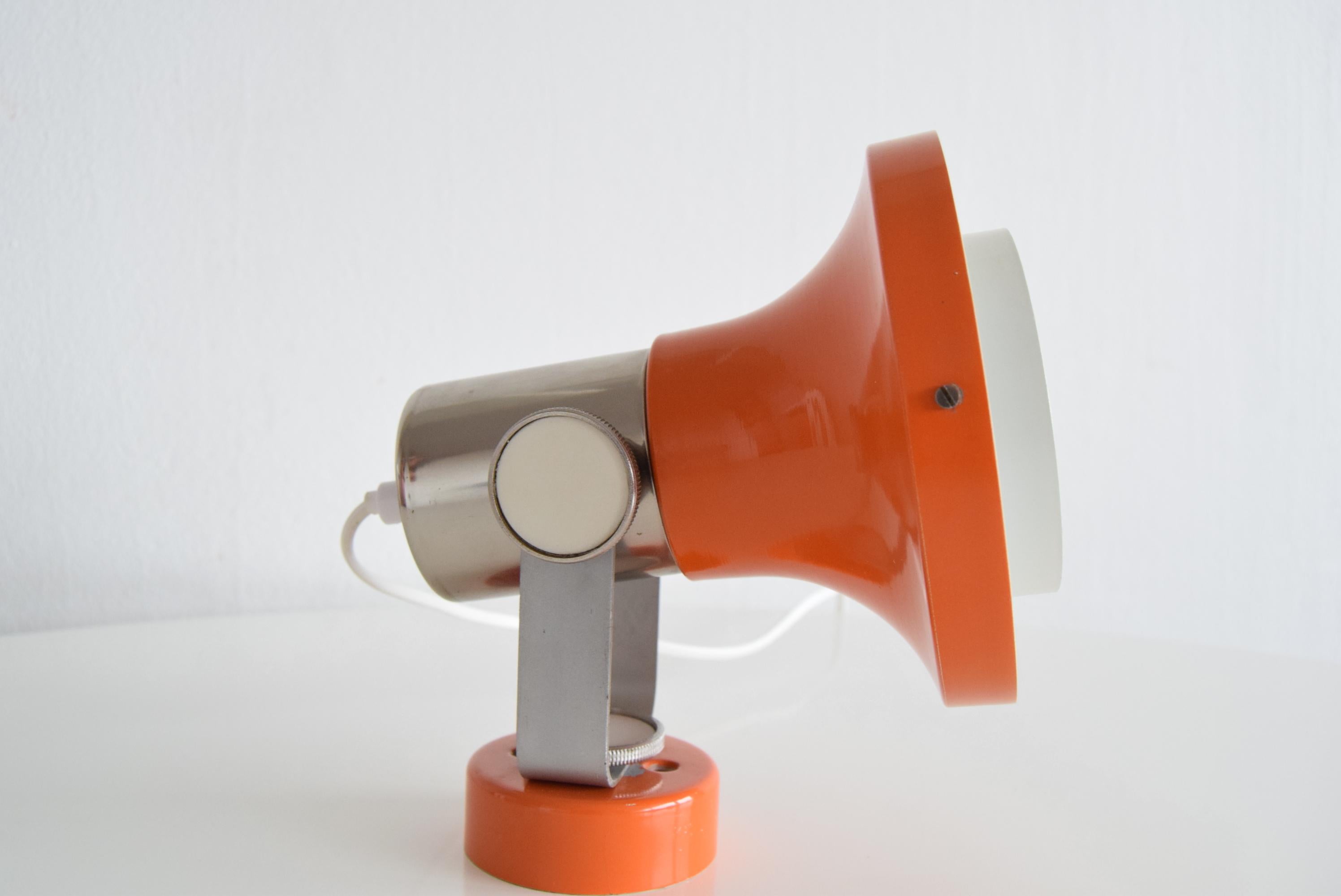 Design Mid-century Adjustable Wall Lamp by Pavel Grus, 1970's.  In Good Condition For Sale In Praha, CZ