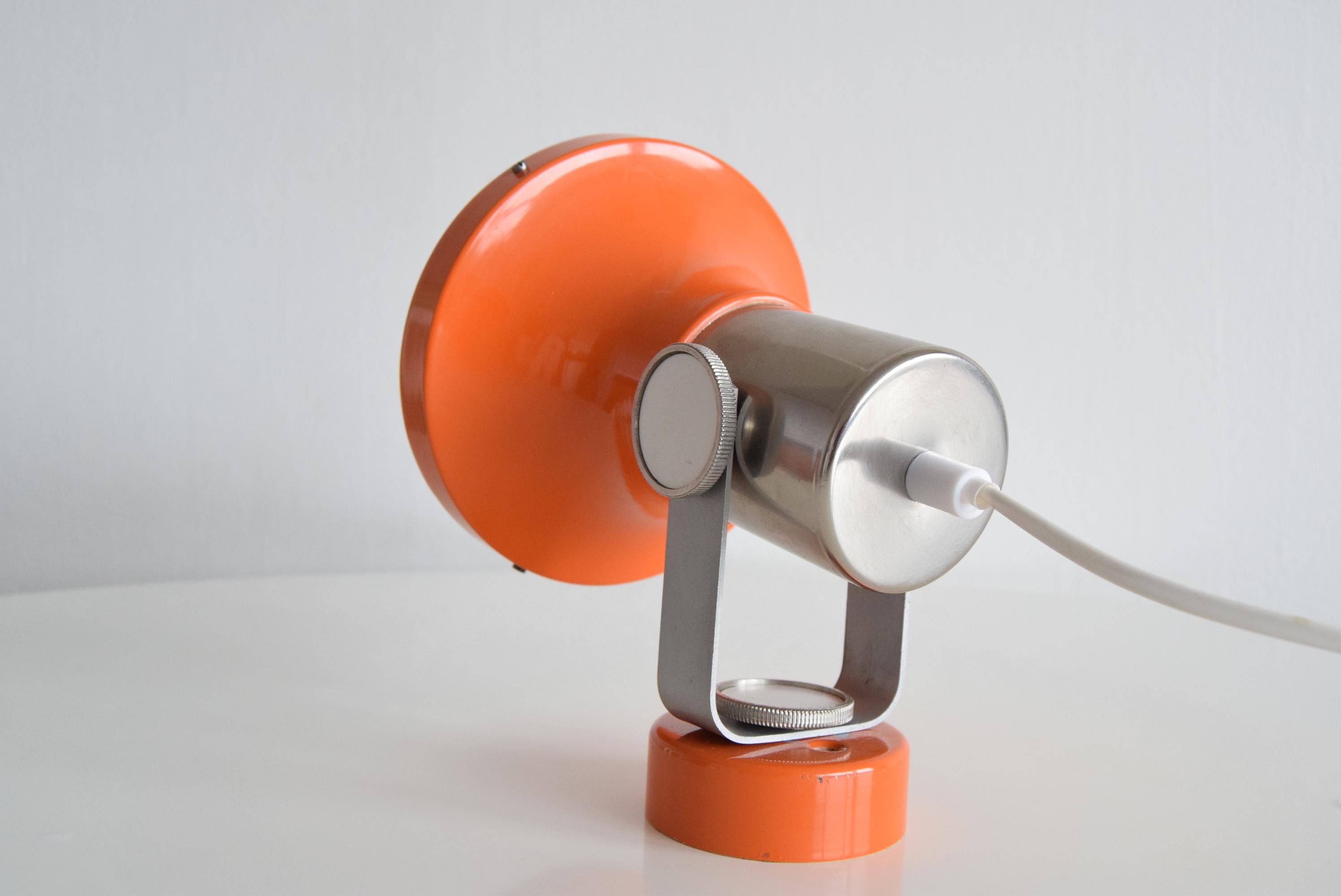 Late 20th Century Design Mid-century Adjustable Wall Lamp by Pavel Grus, 1970's.  For Sale
