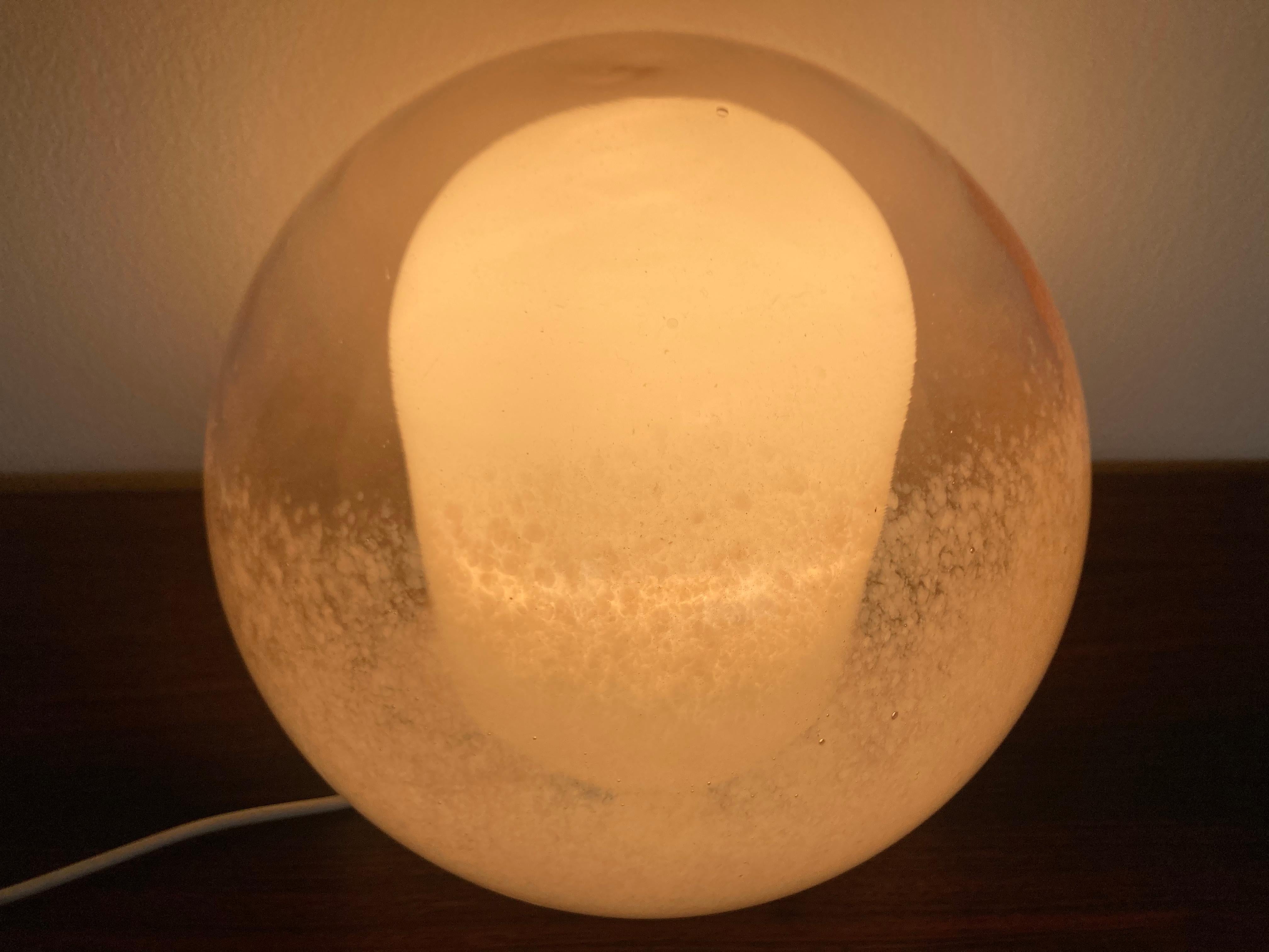Mid-Century Modern Design Mid Century Art Glass Table Lamp, 1970s For Sale
