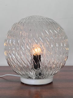 Lampada da tavolo di design in vetro di metà secolo, anni '80 - Cecoslovacchia
