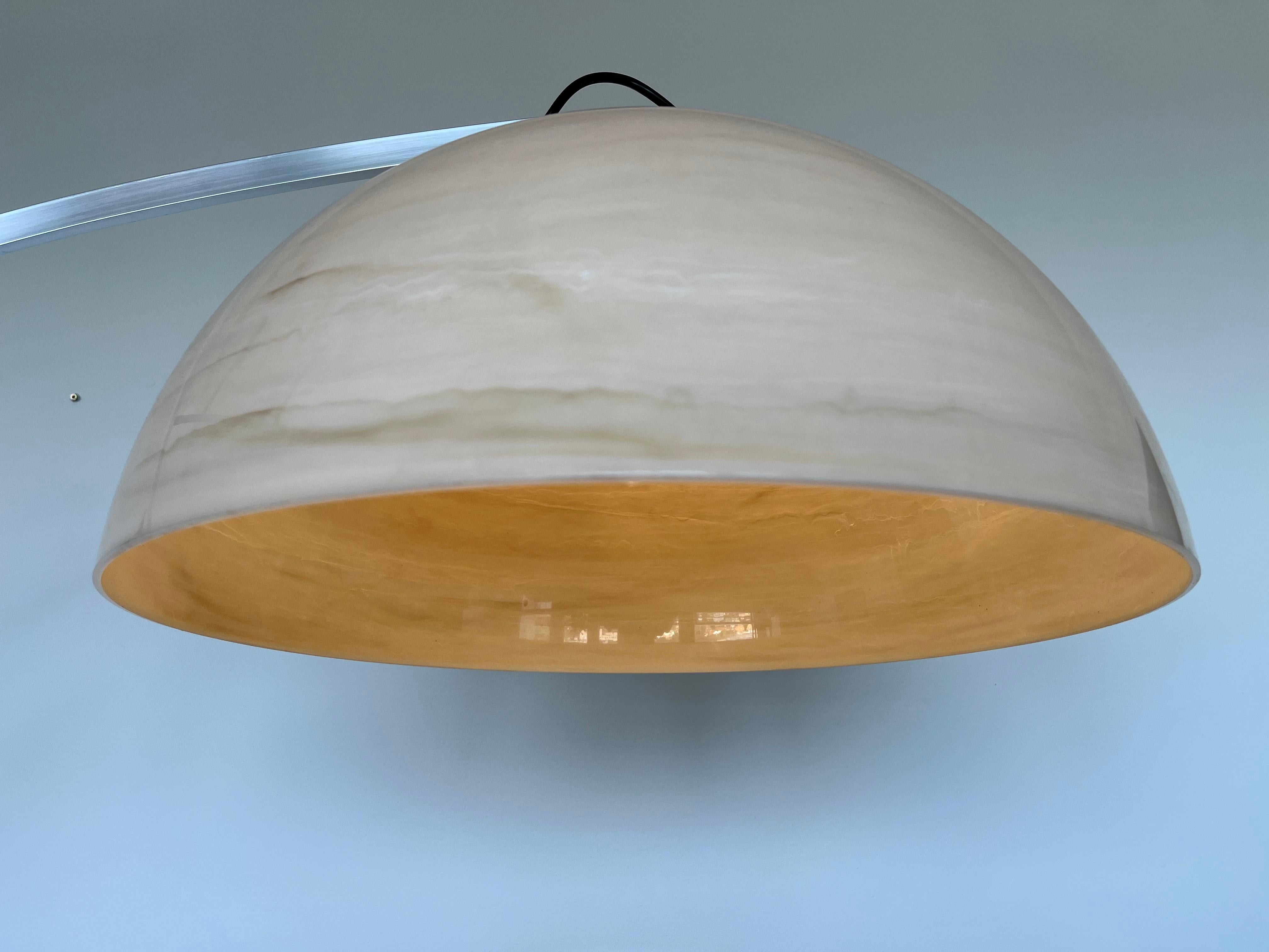 Design Midcentury Harvey Guzzini Style Adjustable Floor Arc Lamp, Around 1970 For Sale 4