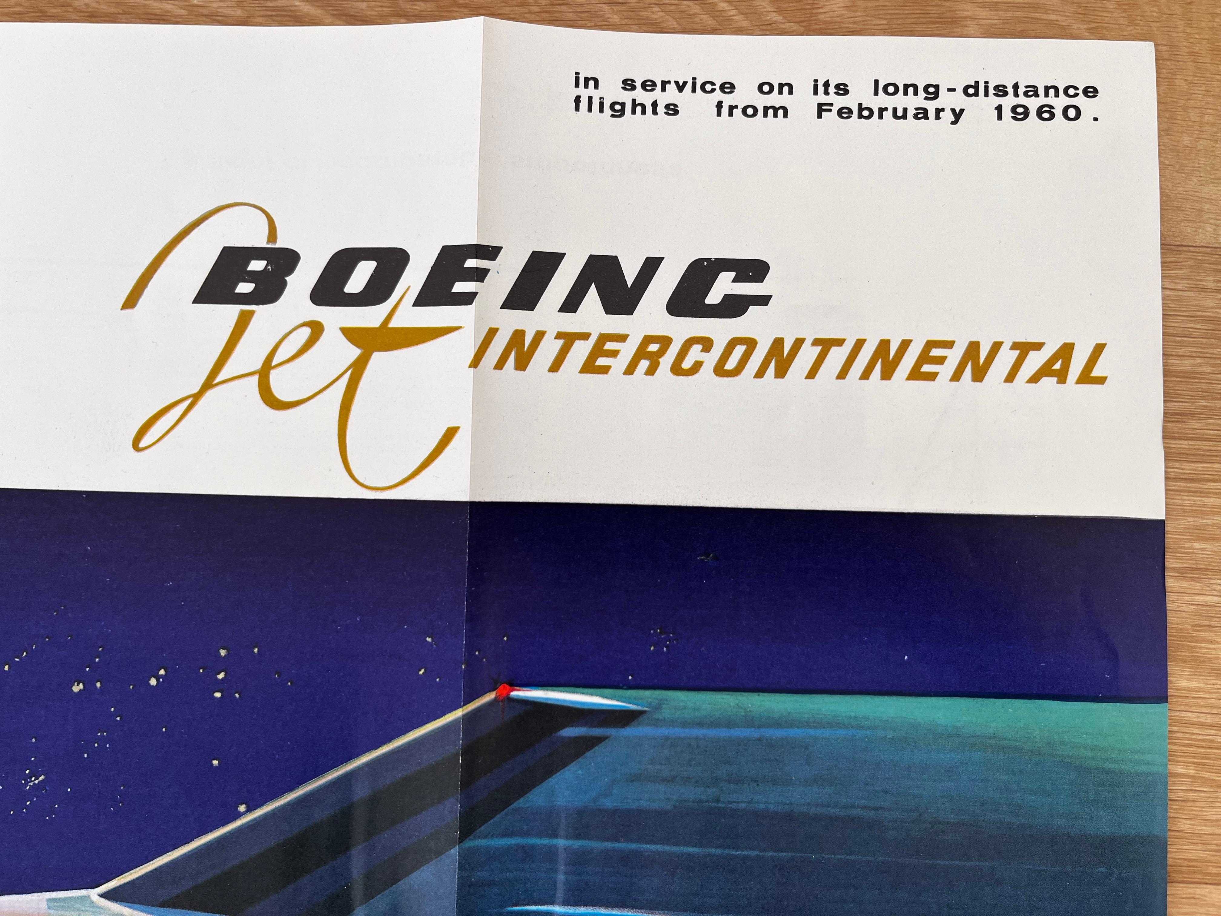 Mid-Century moderno Poster/volantino di design della metà del secolo scorso delle compagnie aeree Sabena - anni '60 circa in vendita