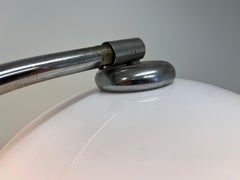 Design Midcentury Harvey Guzzini Style Adjustable Floor Arc Lamp, Around 1970