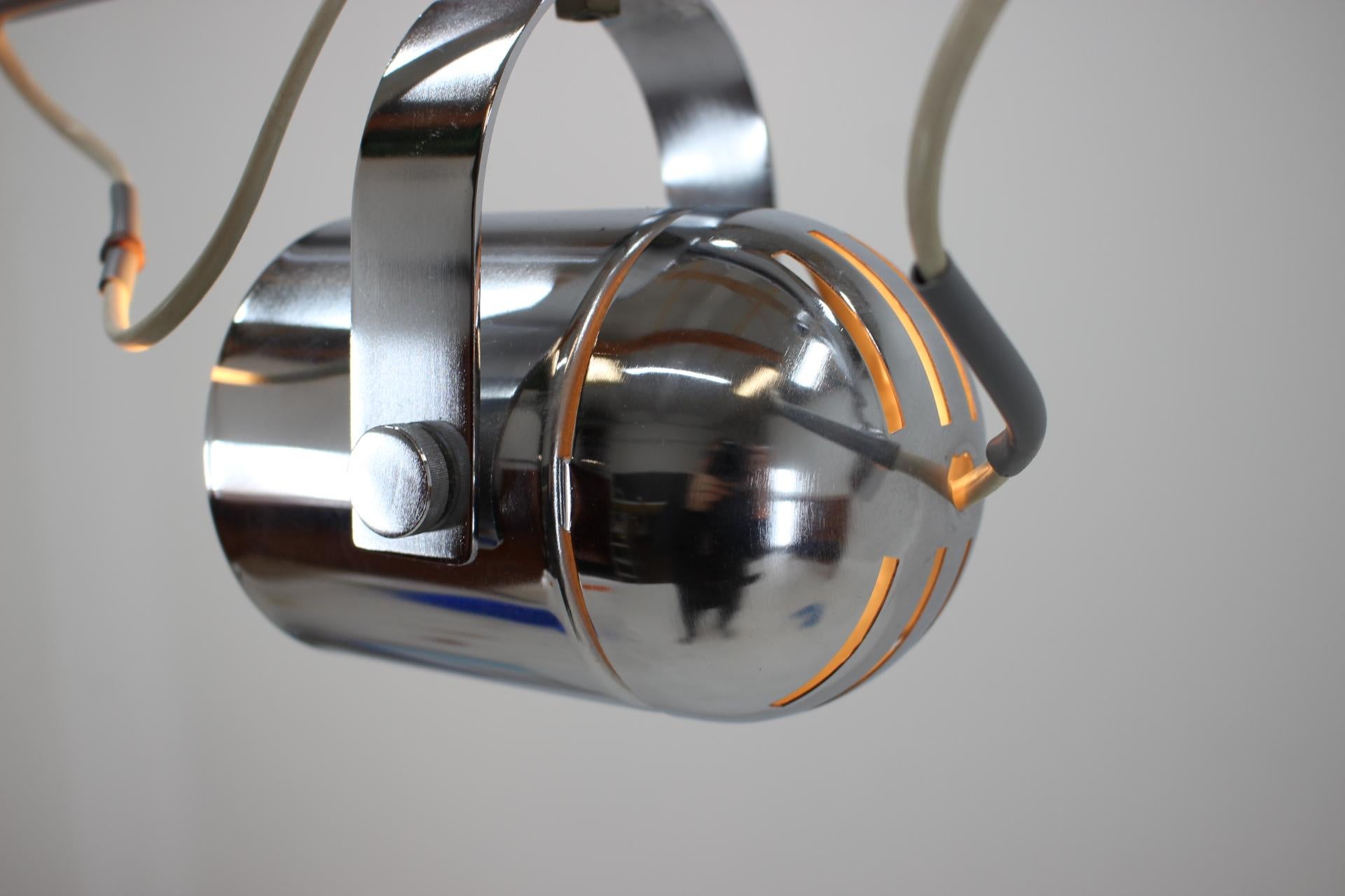 Czech Design Midcentury Industrial Ceiling Light / Pendant by Stanislav Indra, 1980s For Sale