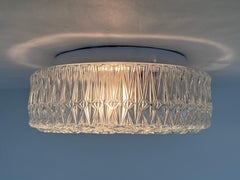 DESIGN Midcentury Wall or Ceiling Lamp, Flushmount, 1970s - 4 pieces available