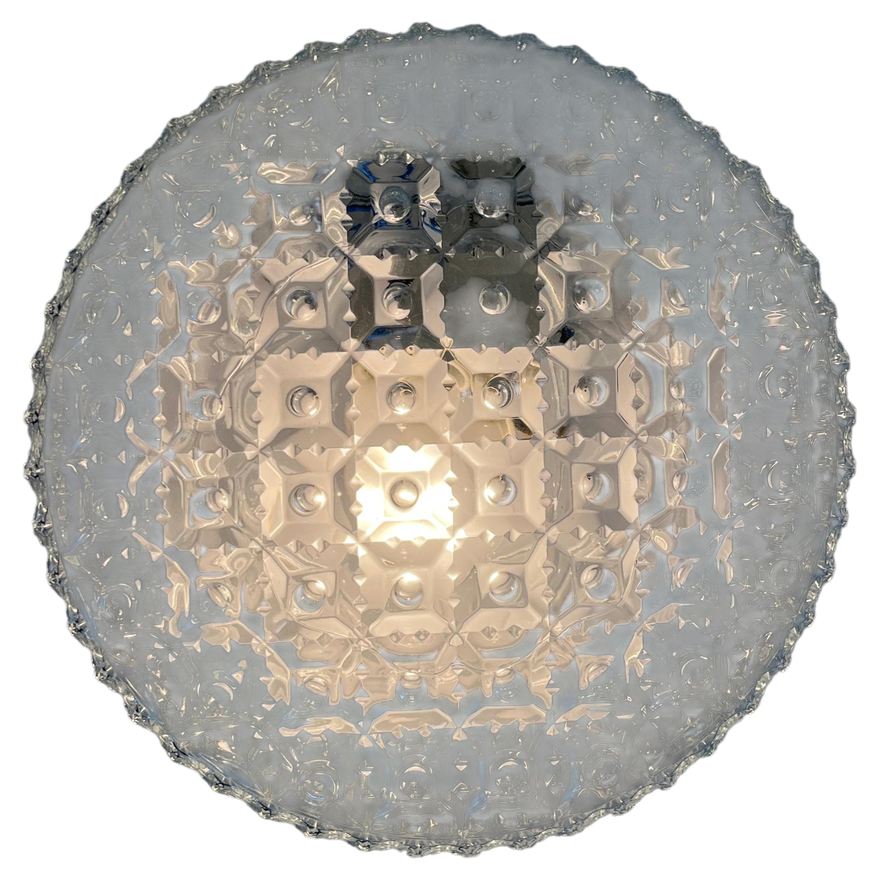 DESIGN Midcentury Wall or Ceiling Lamp, Flushmount, 1970s - 4 pieces available For Sale