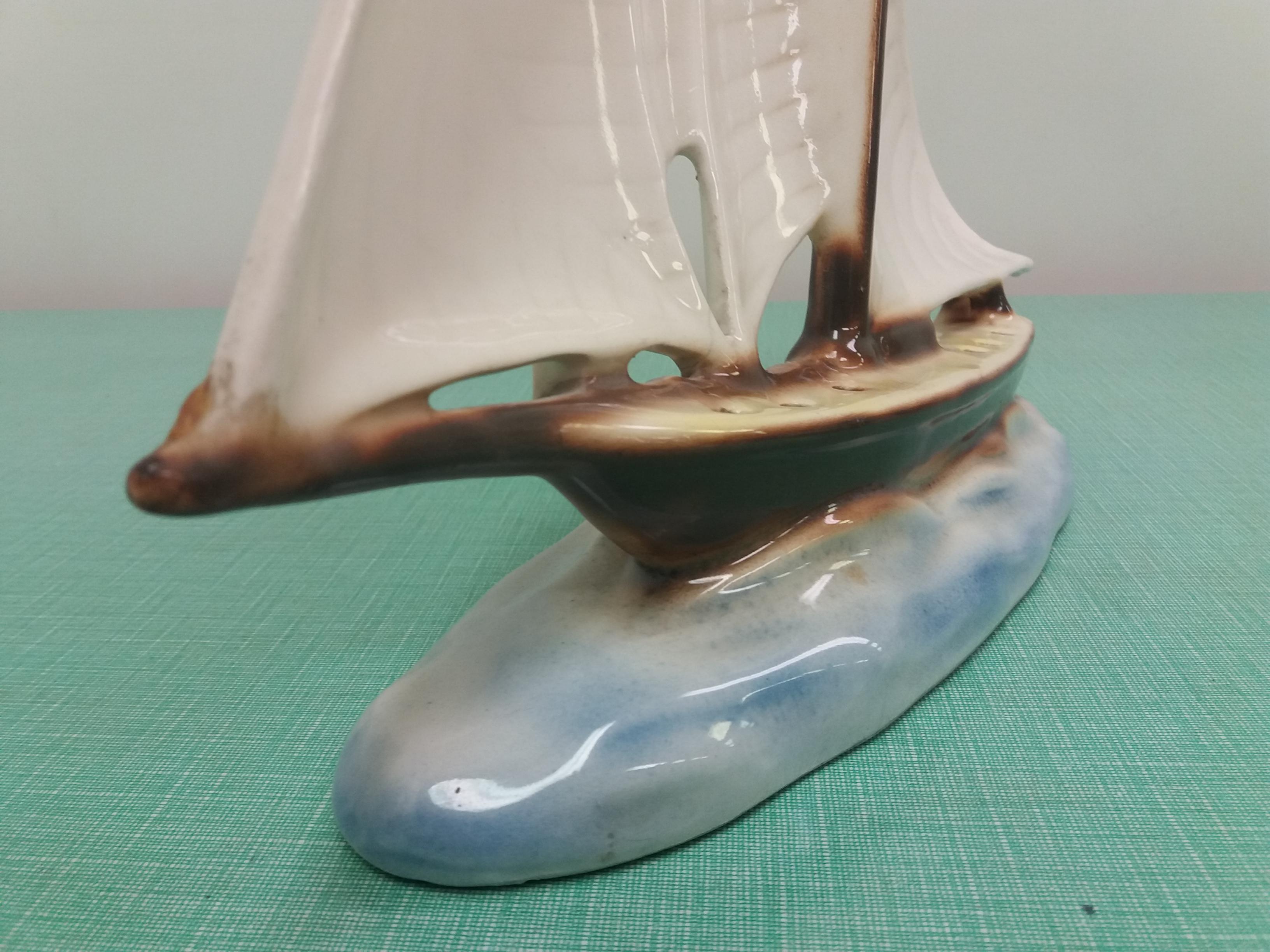 Design Model Ceramic Sailing Boat, 1935 For Sale 4