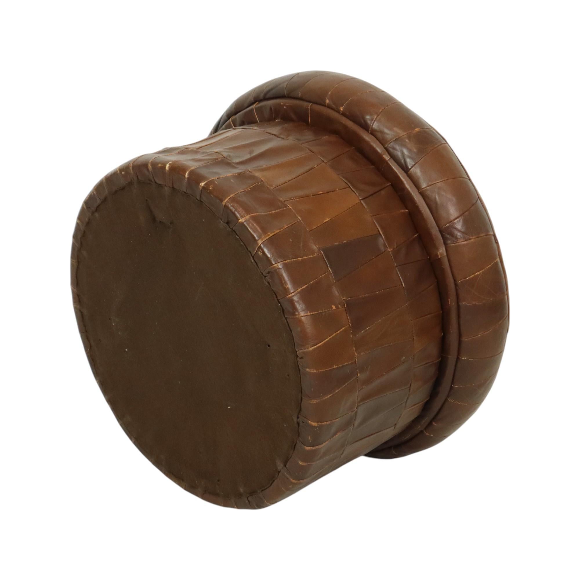 Design Mushroom Ottoman Storage Space De Sede Brown Leather 57cm en vente 9