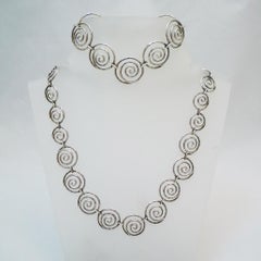 Design Necklace and Bracelet Silver Scandinavia