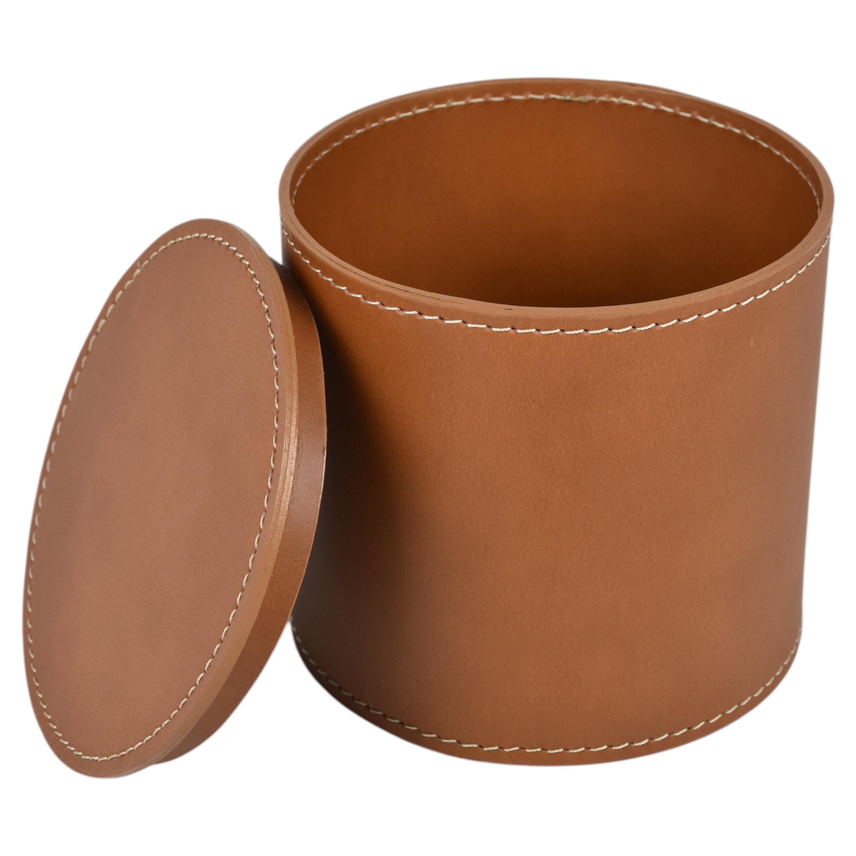 Leather Paper Roll Holder ARCHA by Limac Design, Modern Style For Sale