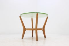 Design Rare Glass Conference Table by Kropáček & Koželka, 1960s