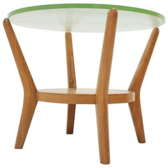 Table de conférence en verre au design rare de Kropek & Koelka, années 1960