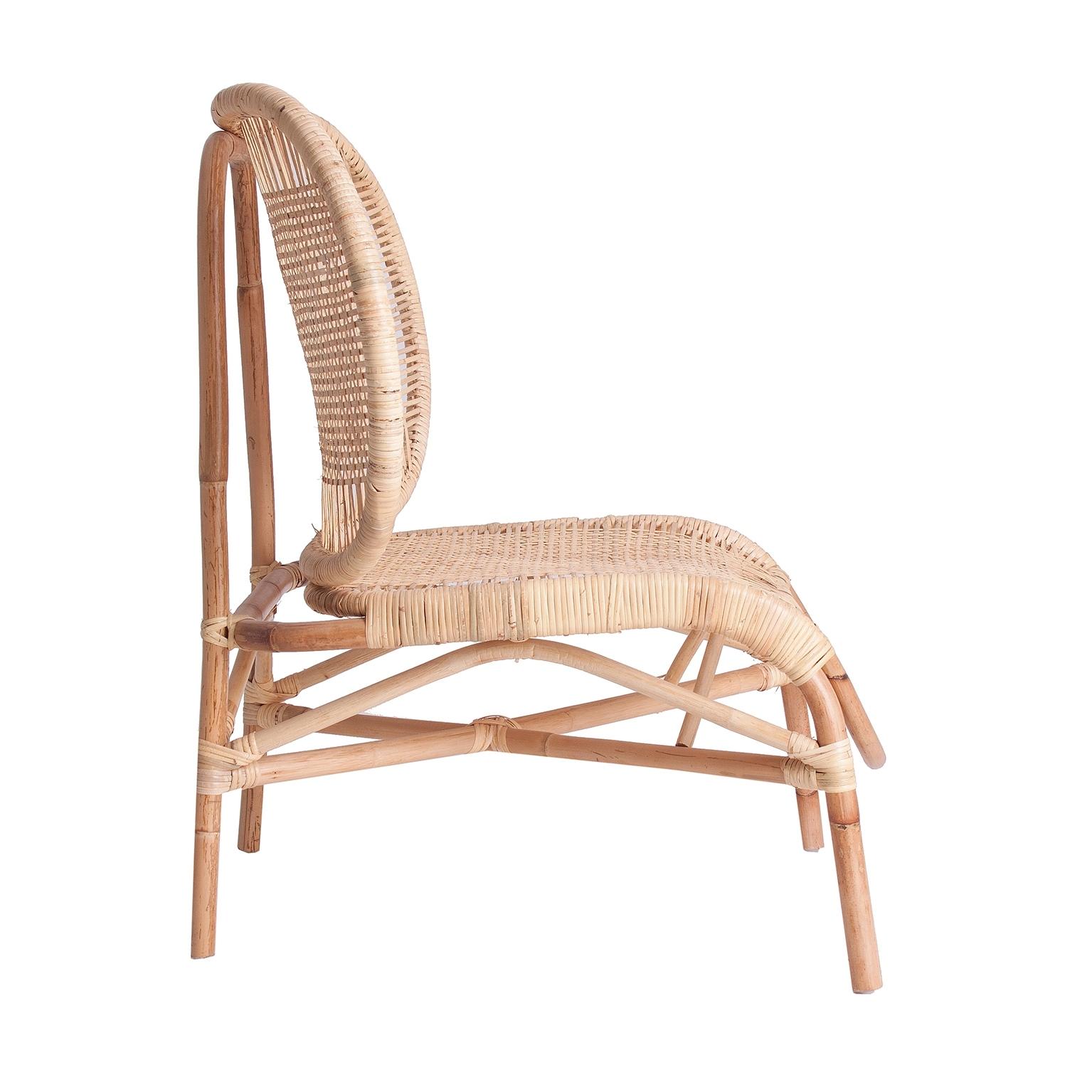 Design Rattan und Geflecht Sessel (Moderne der Mitte des Jahrhunderts) im Angebot