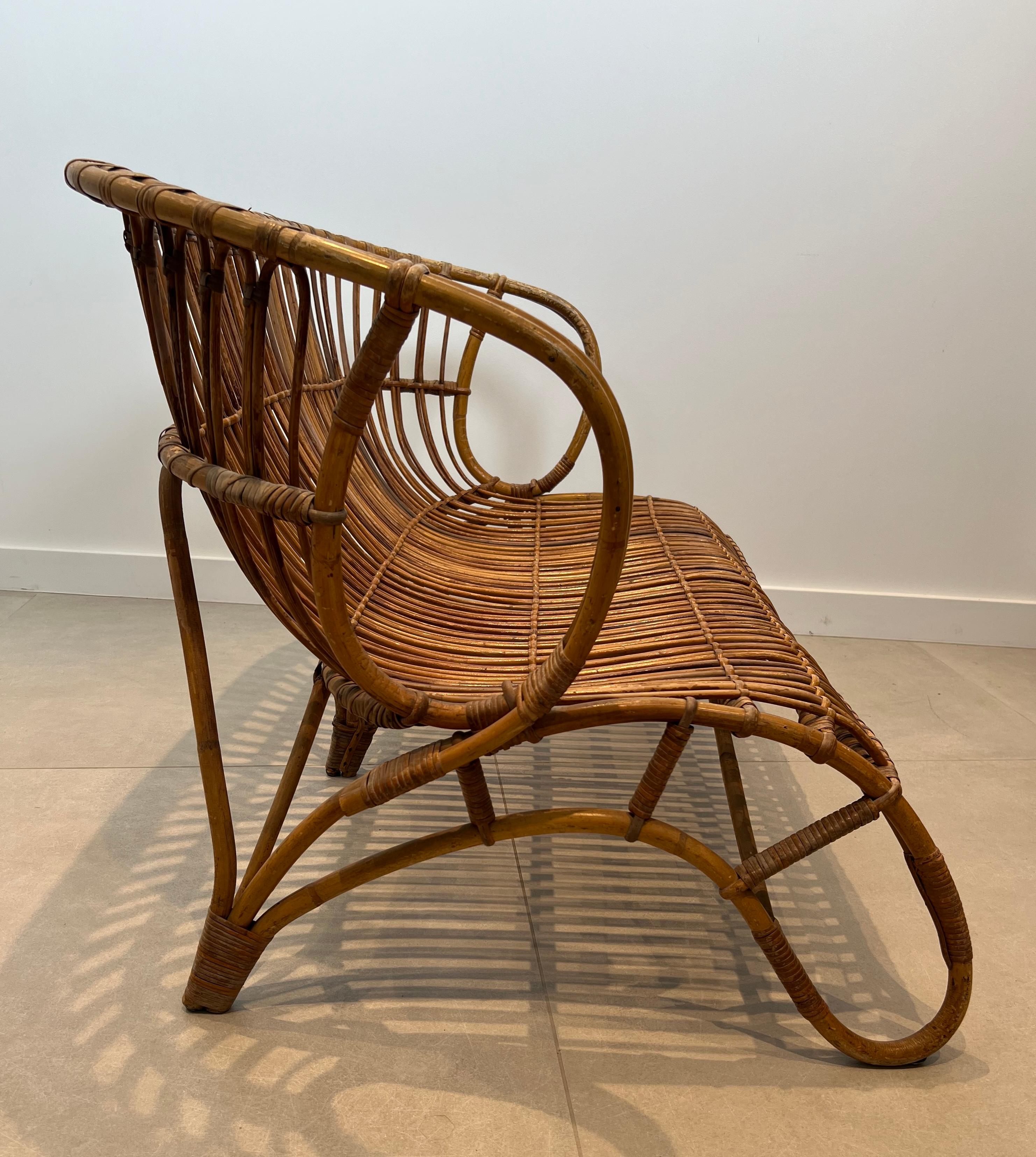 Divano in rattan di design in vendita 10