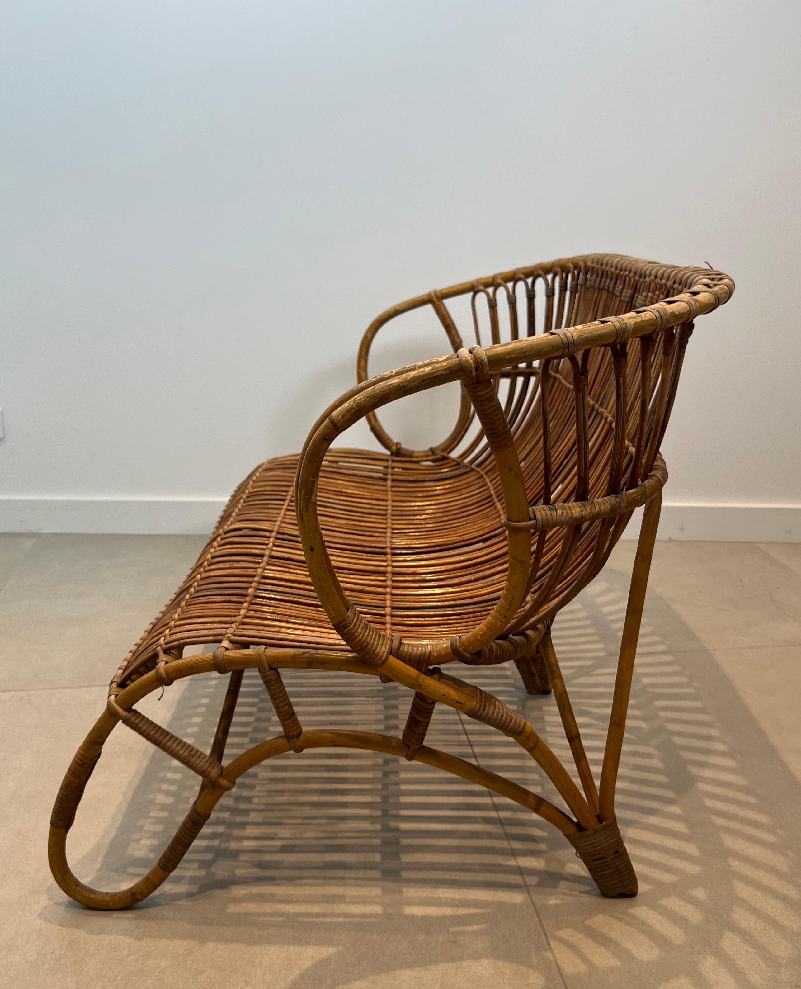 Divano in rattan di design in vendita 12