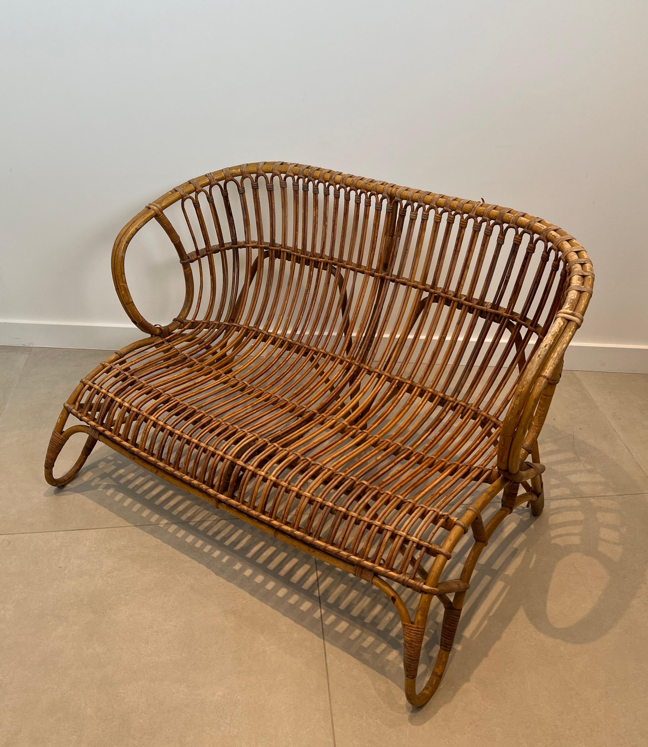 Divano in rattan di design in vendita 13