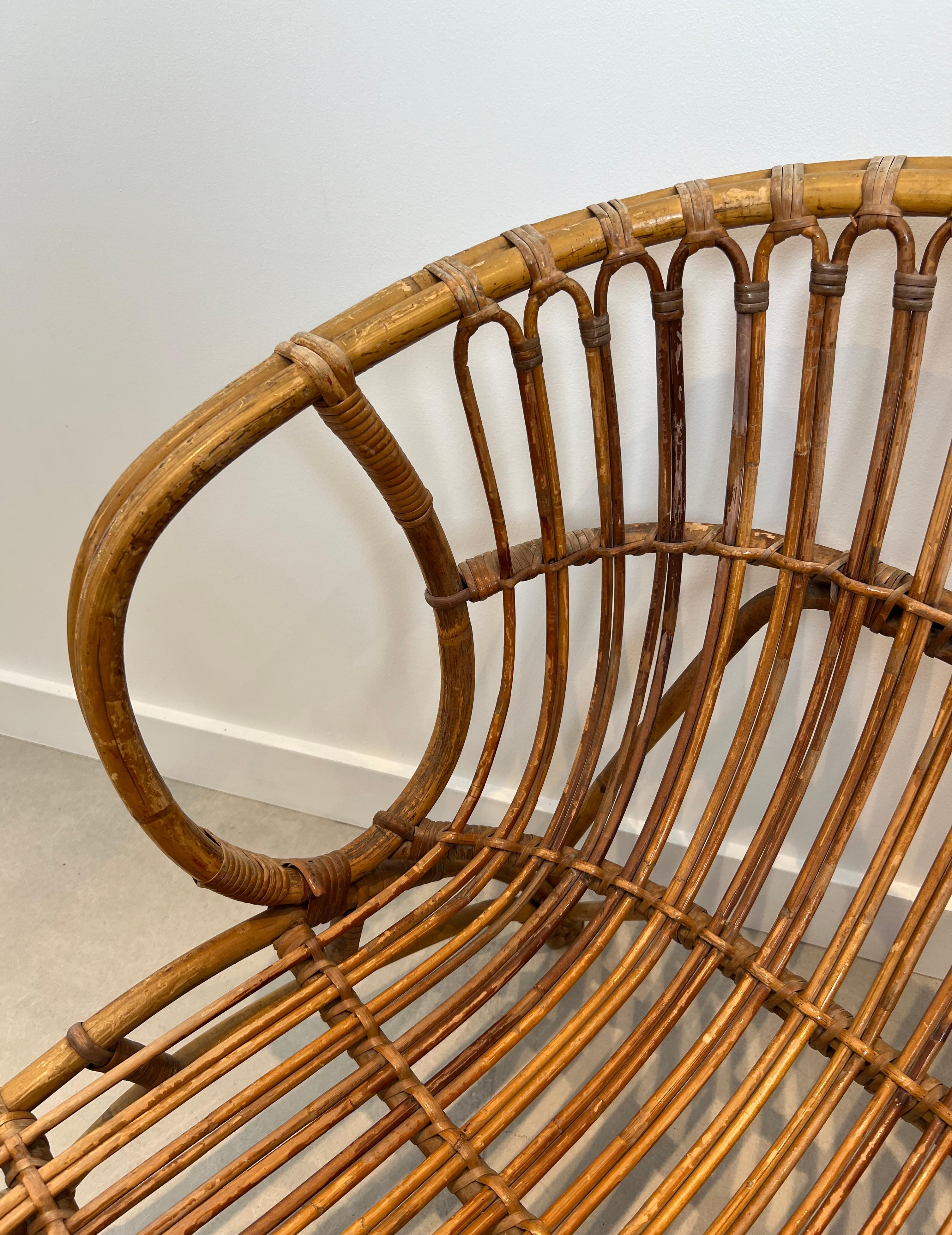 Divano in rattan di design in vendita 1
