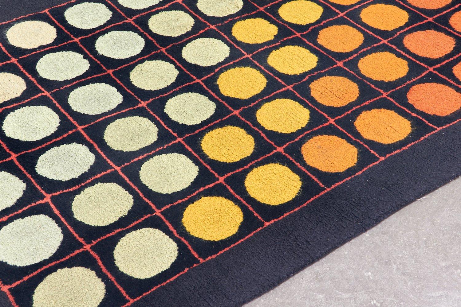 Late 20th Century Design rug carpet optical by Verner Panton '70