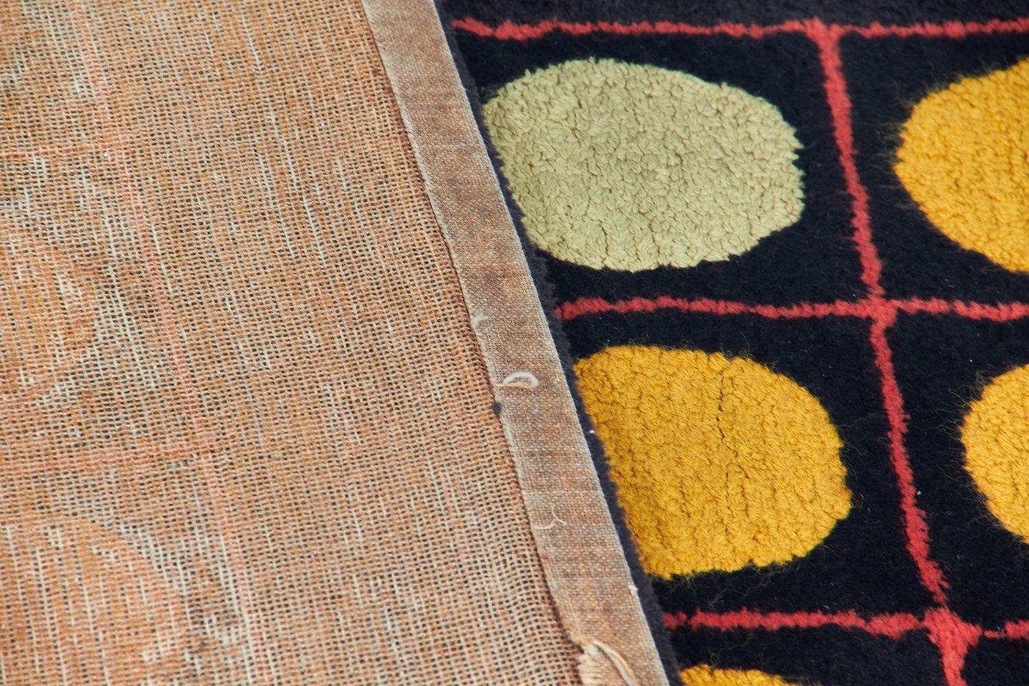 Wool Design rug carpet optical by Verner Panton '70
