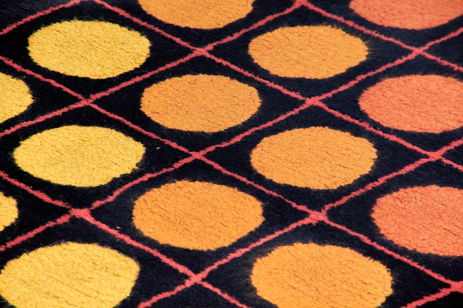 Design rug carpet optical by Verner Panton '70 1