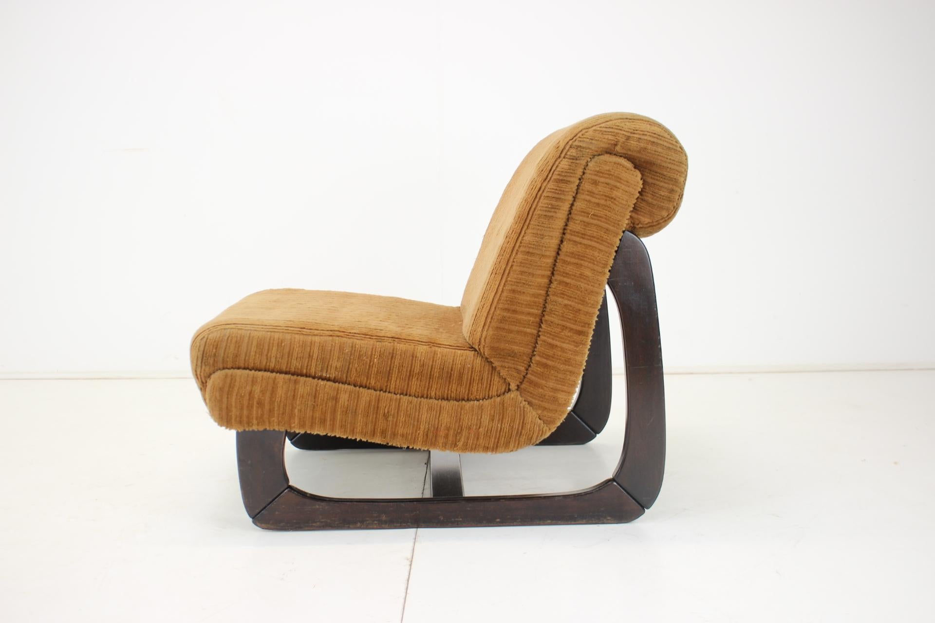 Fabric Design Scandinavian Armchair, 1960s