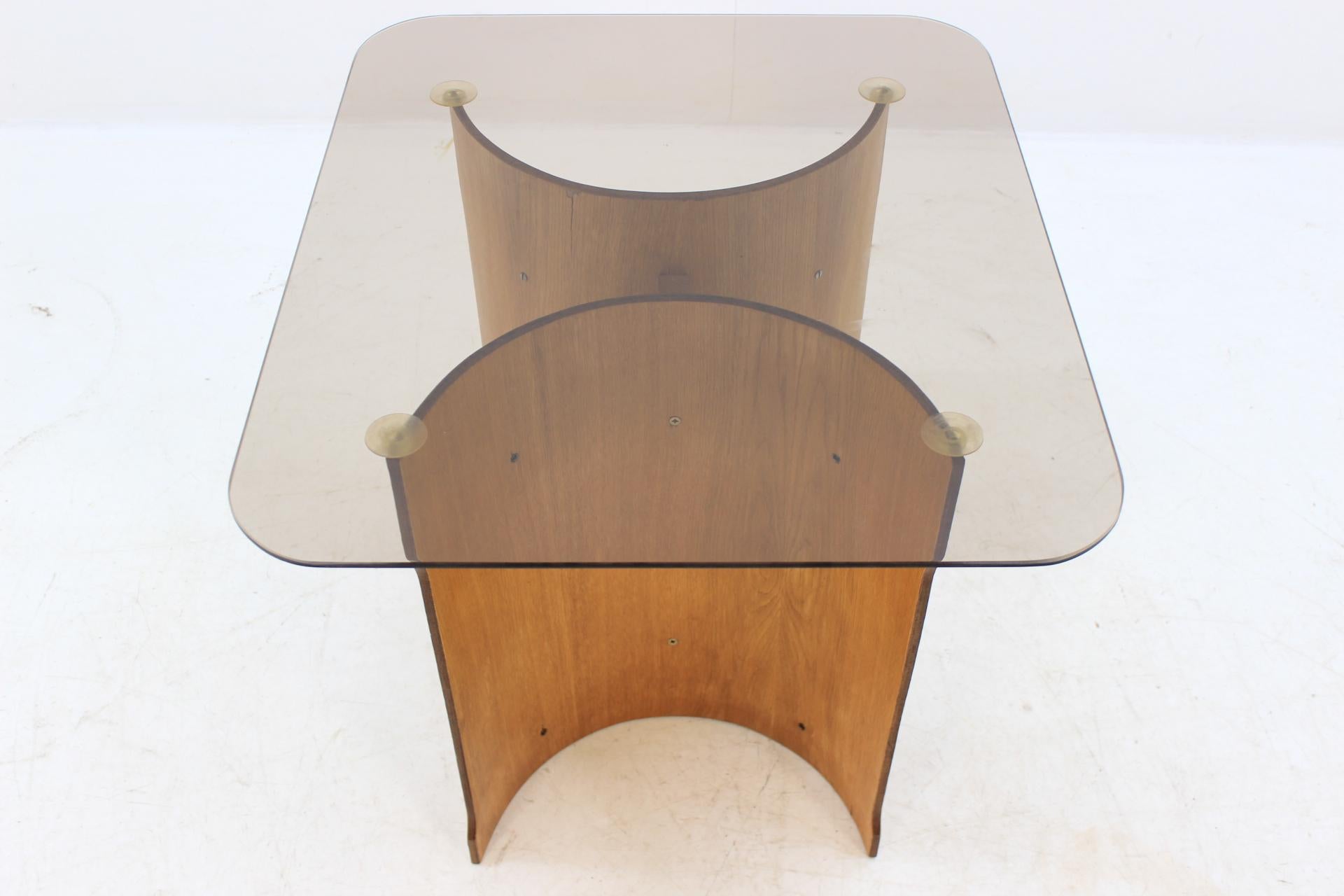 Mid-Century Modern Design Scandinavian Bentwood Veneer Table, 1970s
