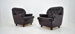 Design , Scandinavian , Leather Armchairs by Peem, 1970s, Finland