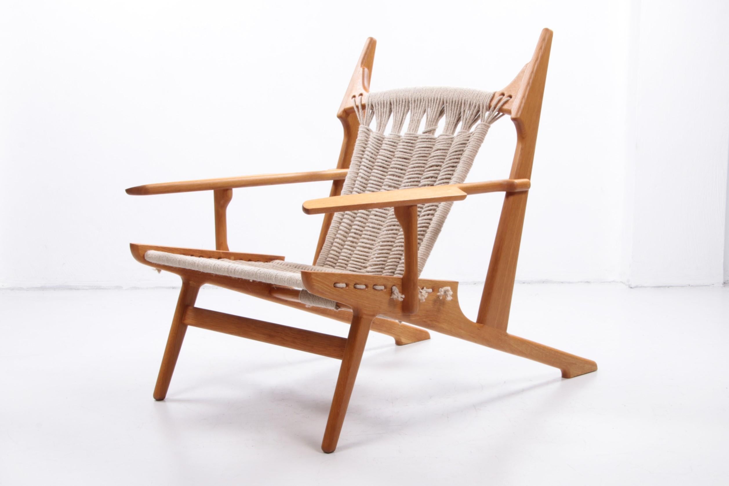 Rope Design Set Lounge Chairs Design and Handmade by Martin Godsk 1990 Denmark For Sale