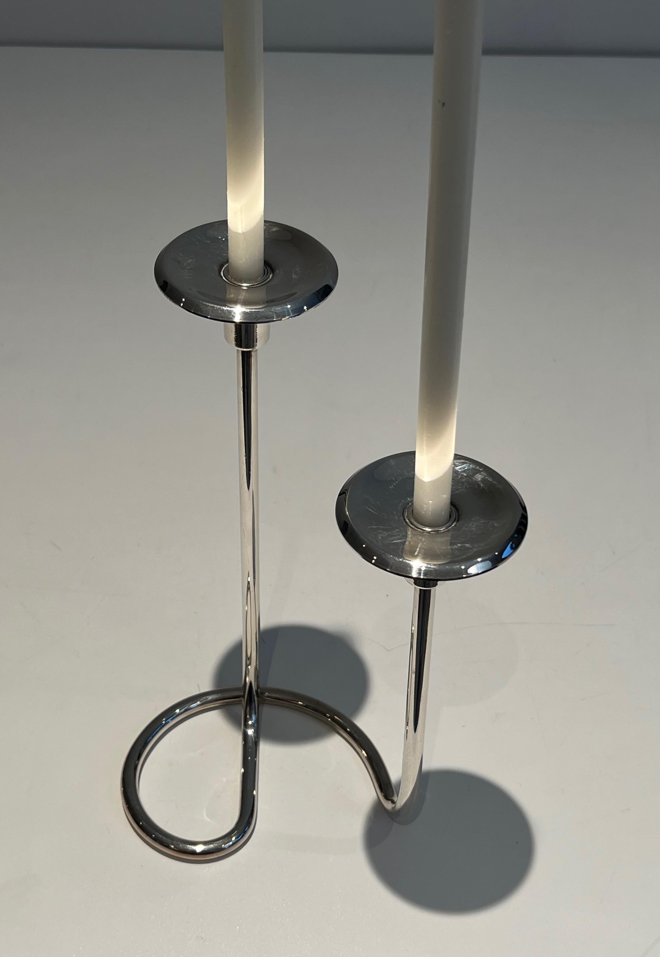 Argenté Chandelier en métal argenté Design/One en vente